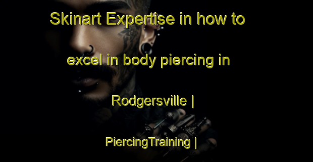 Skinart Expertise in how to excel in body piercing in Rodgersville | PiercingTraining | PiercingClasses | SkinartTraining-United States